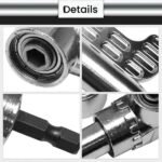105 Degrees Silver Long Bits Corner Tool Hand Drill Screwdriver Bits Details