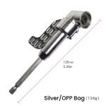 105 Degrees Silver Long Bits Corner Tool Hand Drill Screwdriver Bits Size