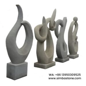Bespoke Landscape Stone Sculptures White Granite Sculptures Natural Stone