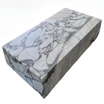 Block Coffee Table Milky Bleu Marble
