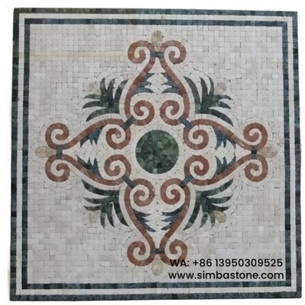 Flowers Design Mosaic Tile Pattern Ideas Mosaic Puzzles Natural Stone