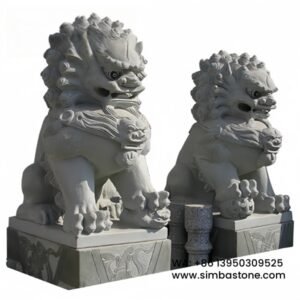 Granite Stone Lion Stone Sculptures White Granite Sculptures Natural Stone