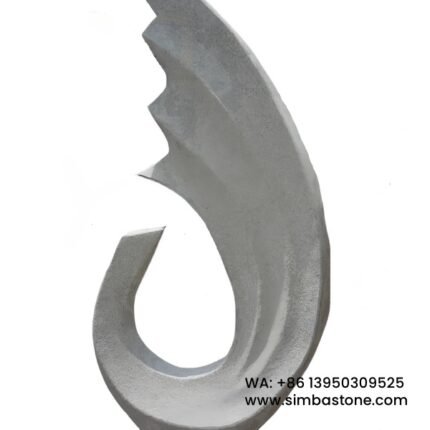 Modern Design Landscape Stone Sculptures White Granite Sculptures Natural Stone