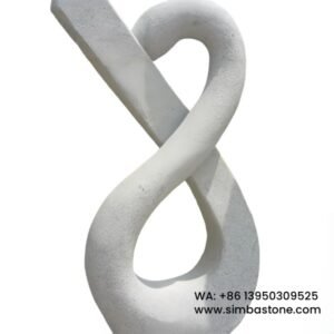 Modern Design Stone Sculptures White Granite Sculptures Natural Stone