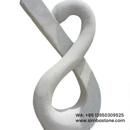 Modern Design Stone Sculptures White Granite Sculptures Natural Stone