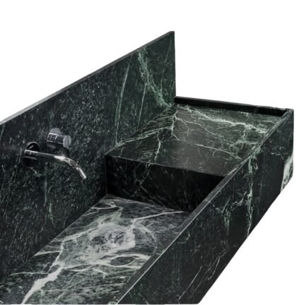 Rectangle Green Washbasin in Verde Indalo Marble