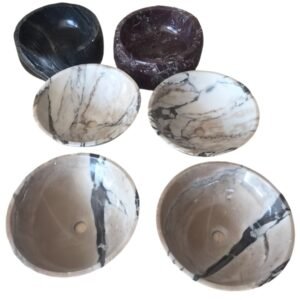 Round Marble Sink Wash Basin Sink Hand Wash Sink Natural Stone