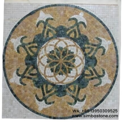 Round Mosaic Design Marble Mosaic Tiles Patterns Mosaic Puzzles Natural Stone