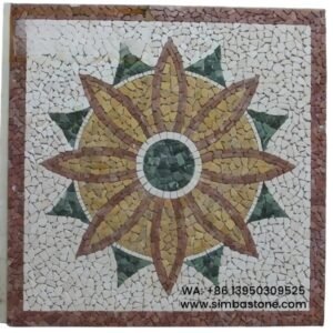 Sun Flowers Marble Mosaic Tiles Patterns Mosaic Puzzles Natural Stone